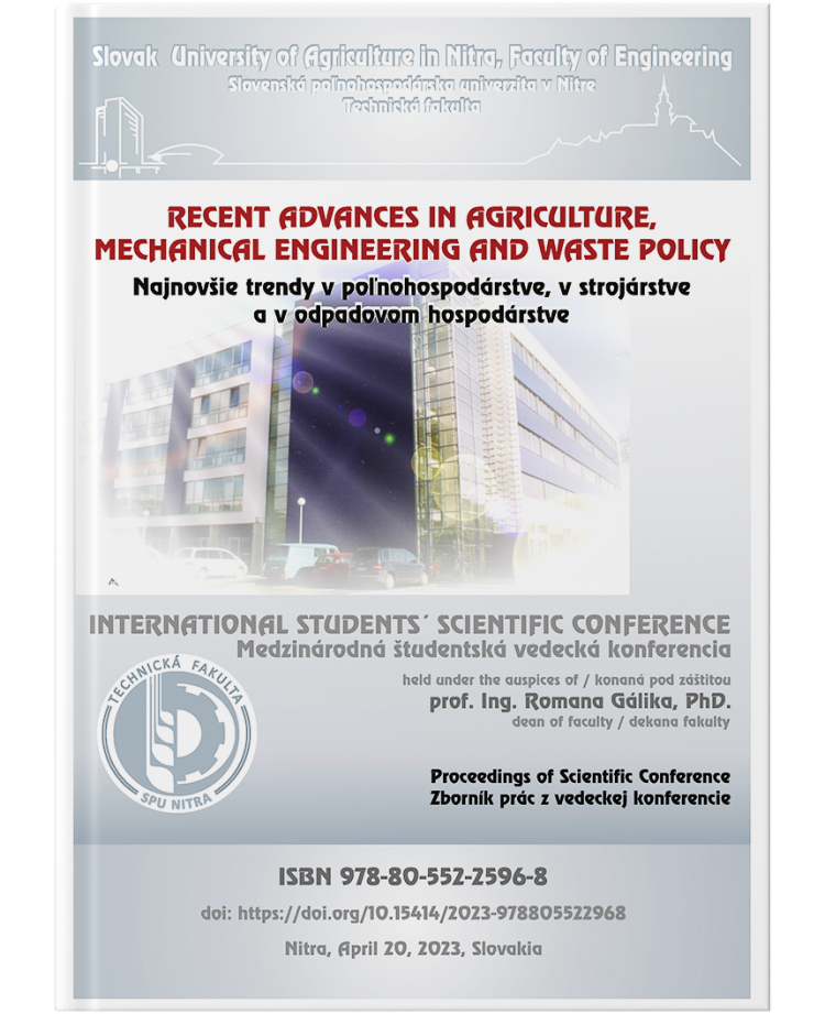 Recent Advances In Agriculture, Mechanical Engineering And Waste Policy - Proceedings of Scientific Conference 2023