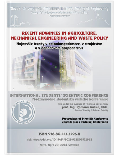 Recent Advances In Agriculture, Mechanical Engineering And Waste Policy - Proceedings of Scientific Conference 2023