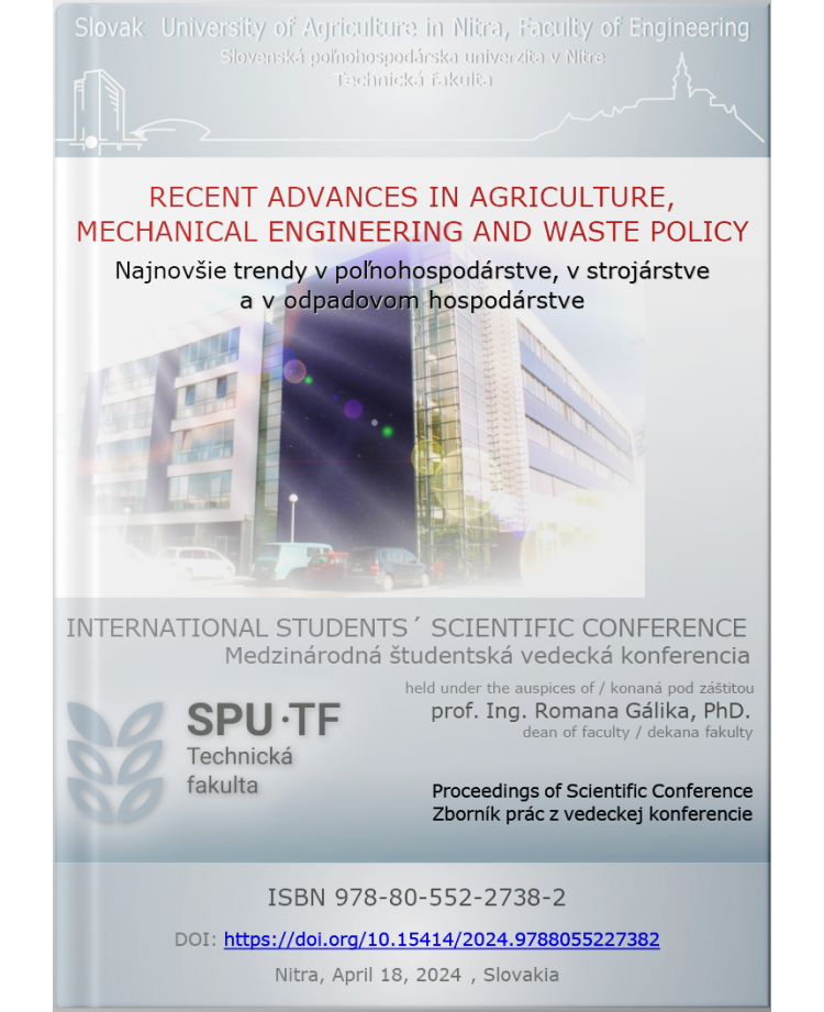 Recent Advances In Agriculture, Mechanical Engineering And Waste Policy - Proceedings of Scientific Conference 2024