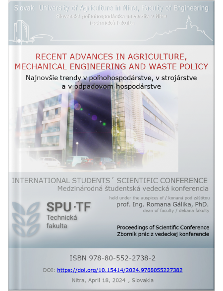 Recent Advances In Agriculture, Mechanical Engineering And Waste Policy - Proceedings of Scientific Conference 2024