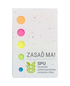 Lepiace lístky so semienkami -  biela