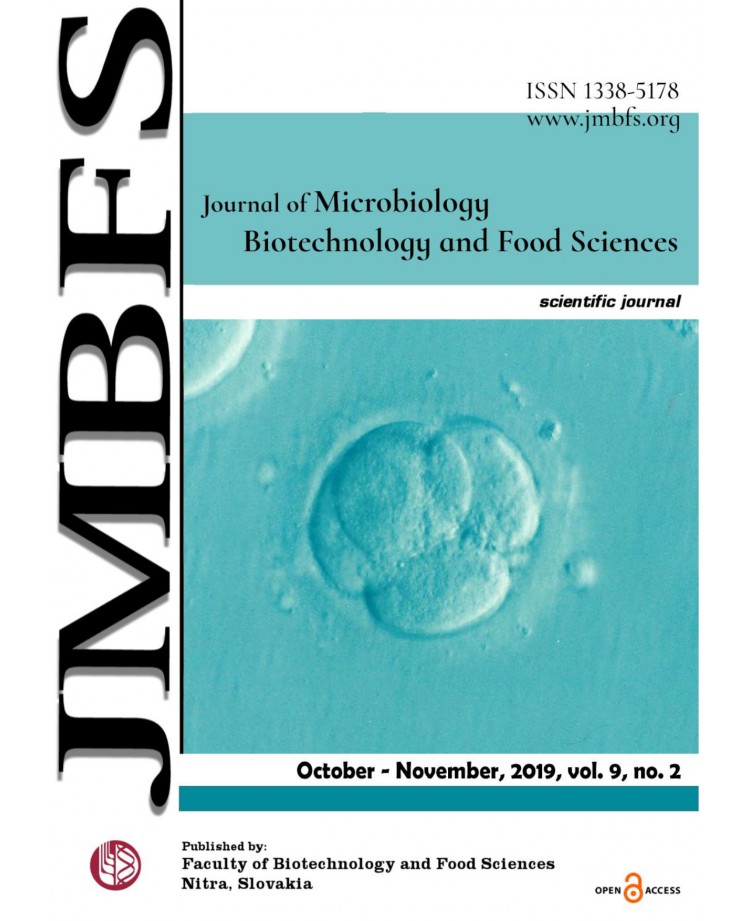 Journal of Microbiology, Biotechnology and Food Sciences