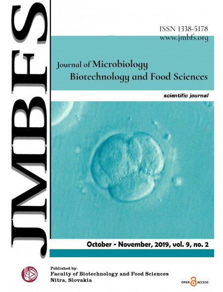 Journal of Microbiology, Biotechnology and Food Sciences