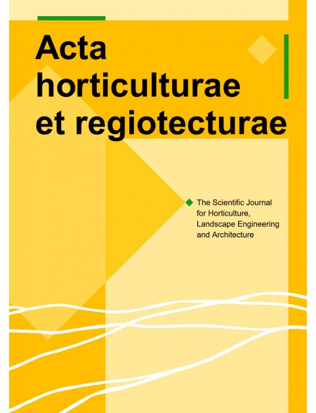Acta Horticulturae et Regiotecturae