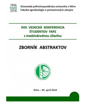 XXII. Vedecká konferencia študentov FAPZ s medzinárodnou účasťou