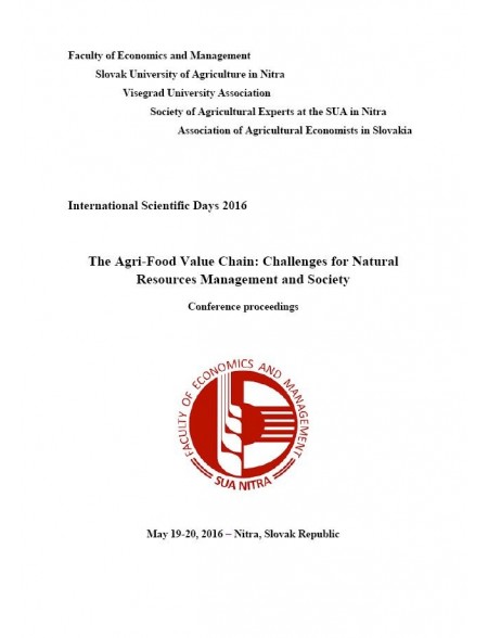 International Scientific Days 2016 - The Agri-Food Value Chain: Challenges for Natural Resources Management and Society