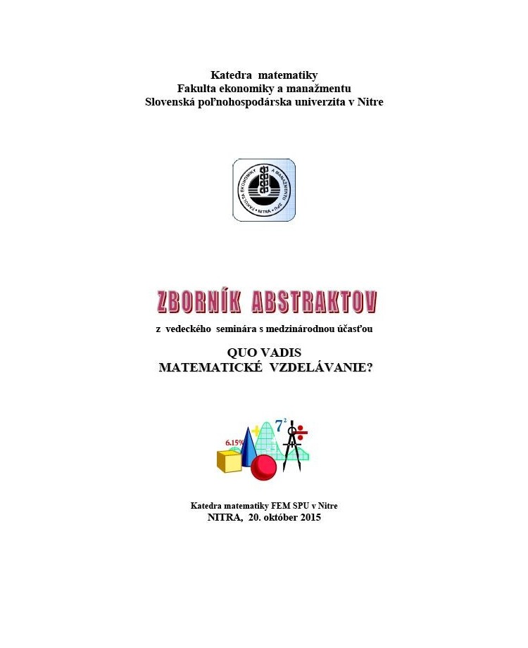 QUO VADIS matematické vzdelávanie?