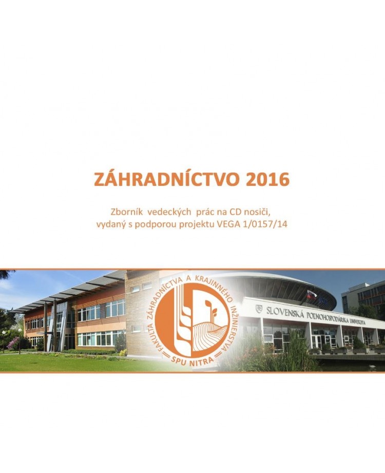 Záhradníctvo 2016