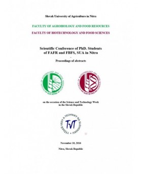 Scientific Conference of PhD. Students of FAFR and FBFS, SUA in Nitra