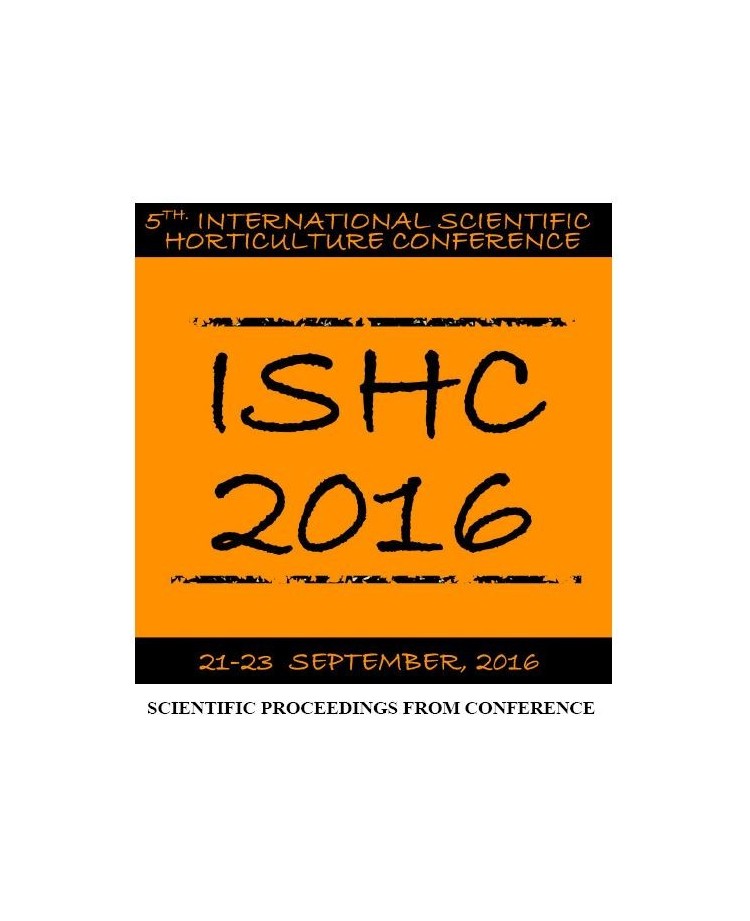 5-th International Scientific Horticulture Conference – ISHC 2016