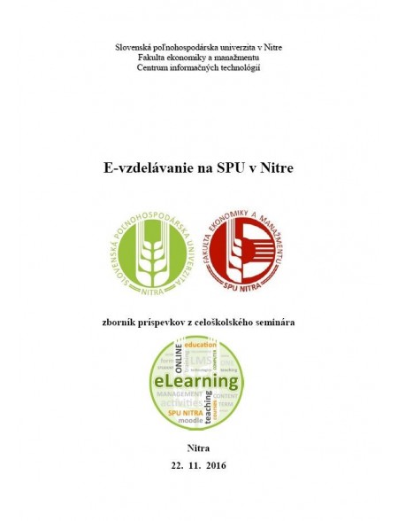 E-vzdelávanie na SPU v Nitre