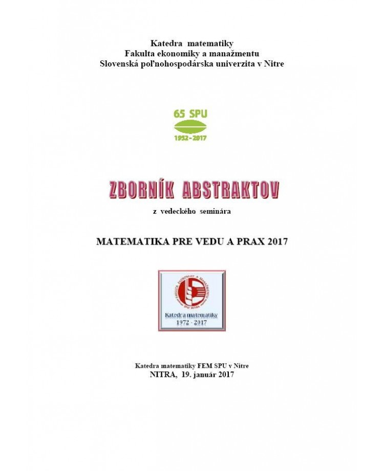 Matematika pre vedu a prax 2017