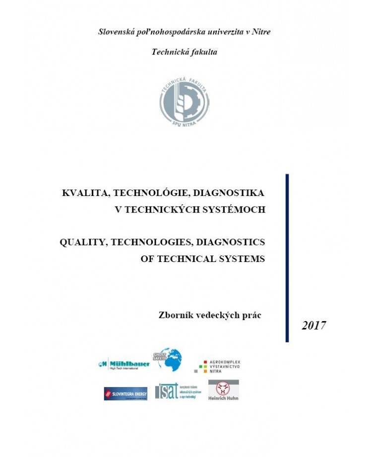 Kvalita, technológie, diagnostika v technických systémoch
