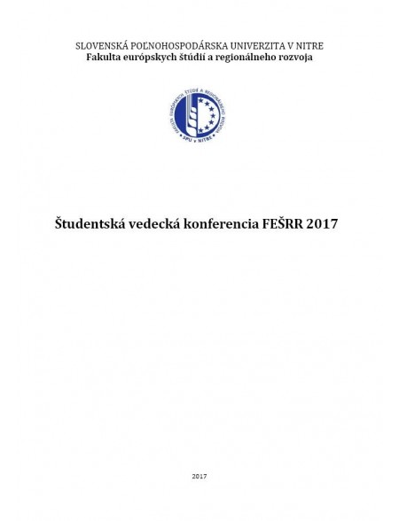 Študentská vedecká konferencia FEŠRR 2017