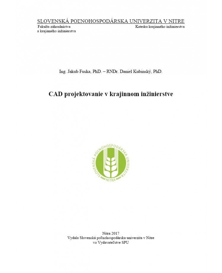 CAD projektovanie v krajinnom inžinierstve