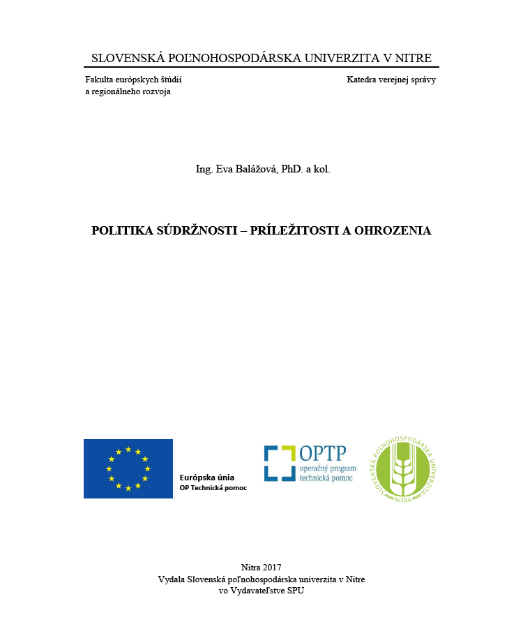 Politika súdržnosti - príležitosti a ohrozenia