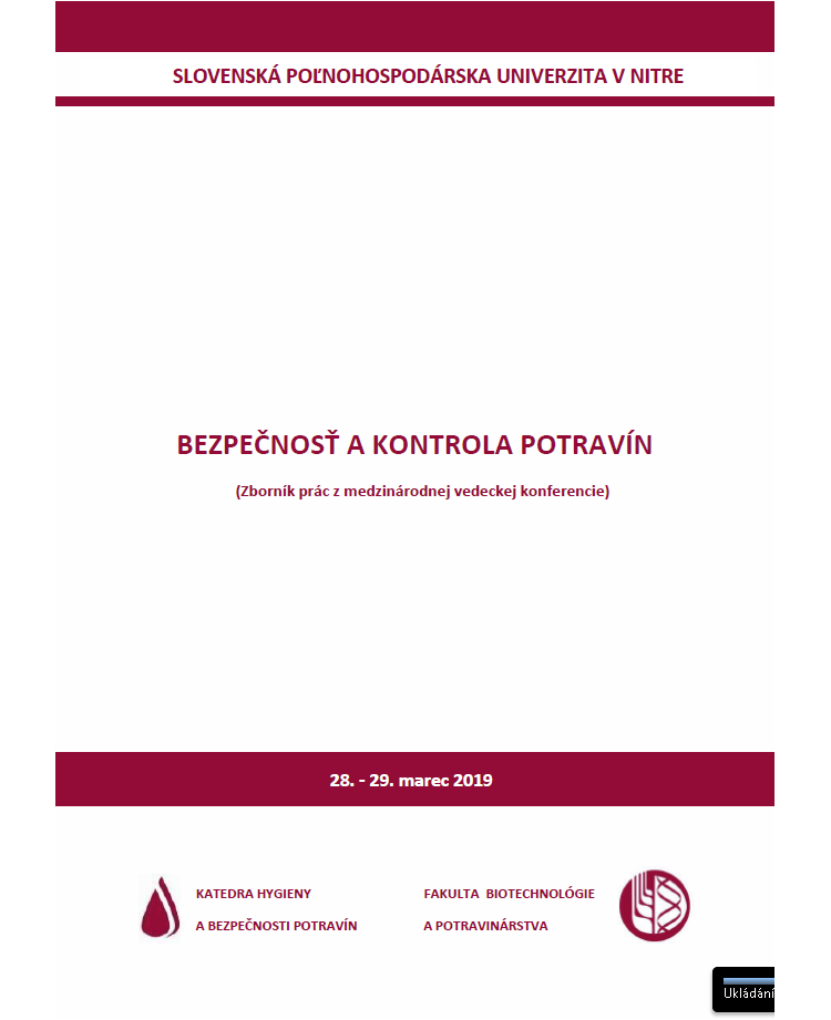 Bezpečnosť a kontrola potravín 2019