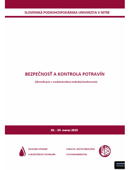 Bezpečnosť a kontrola potravín 2019