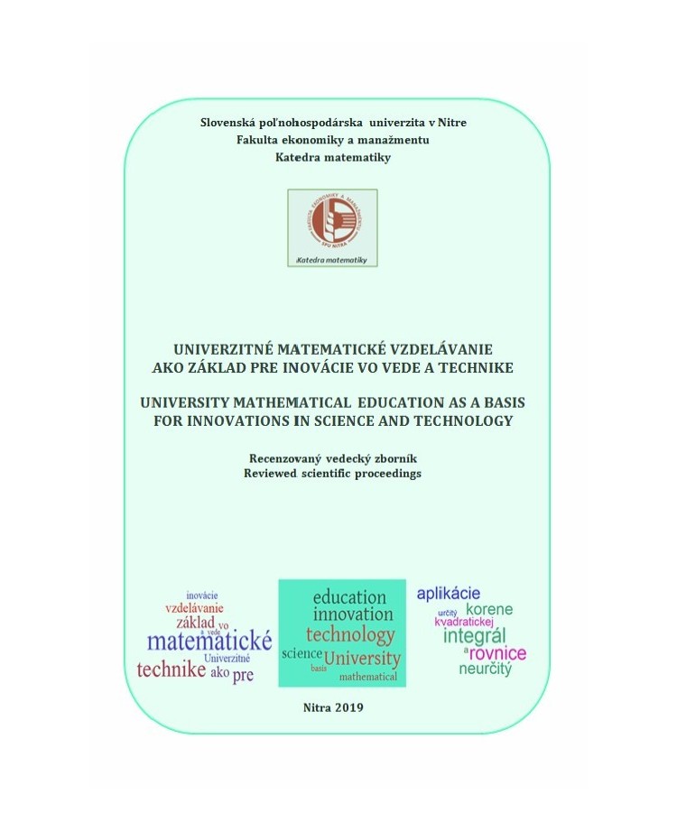 Univerzitné matematické vzdelávanie ako základ pre inovácie vo vede a technike