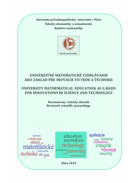 Univerzitné matematické vzdelávanie ako základ pre inovácie vo vede a technike