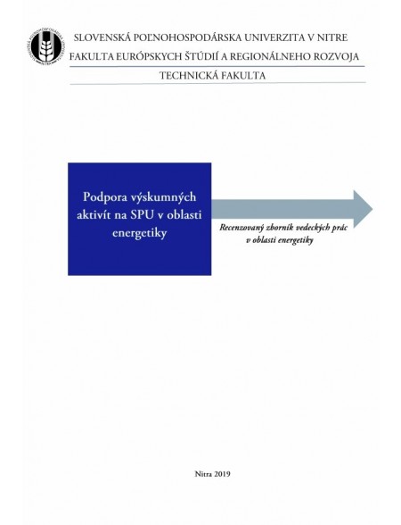 Podpora výskumných aktivít na SPU v oblasti energetiky - recenzovaný zborník