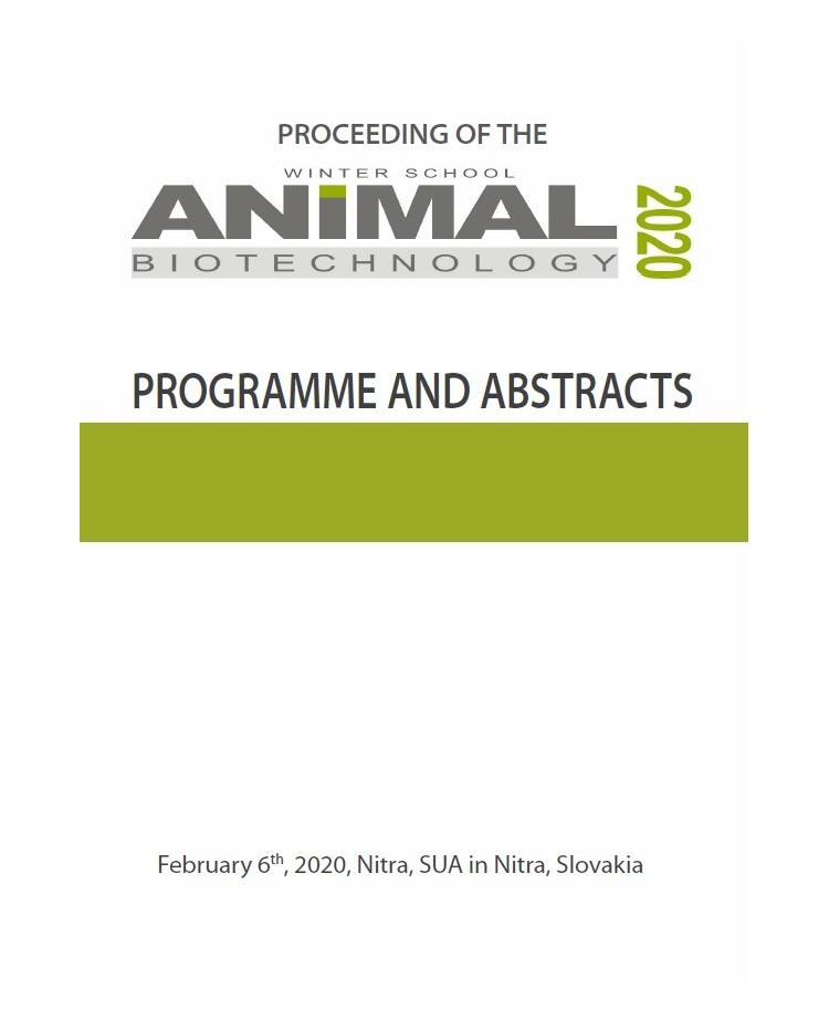 Proceeding of the Winter School „Animal Biotechnology 2020“