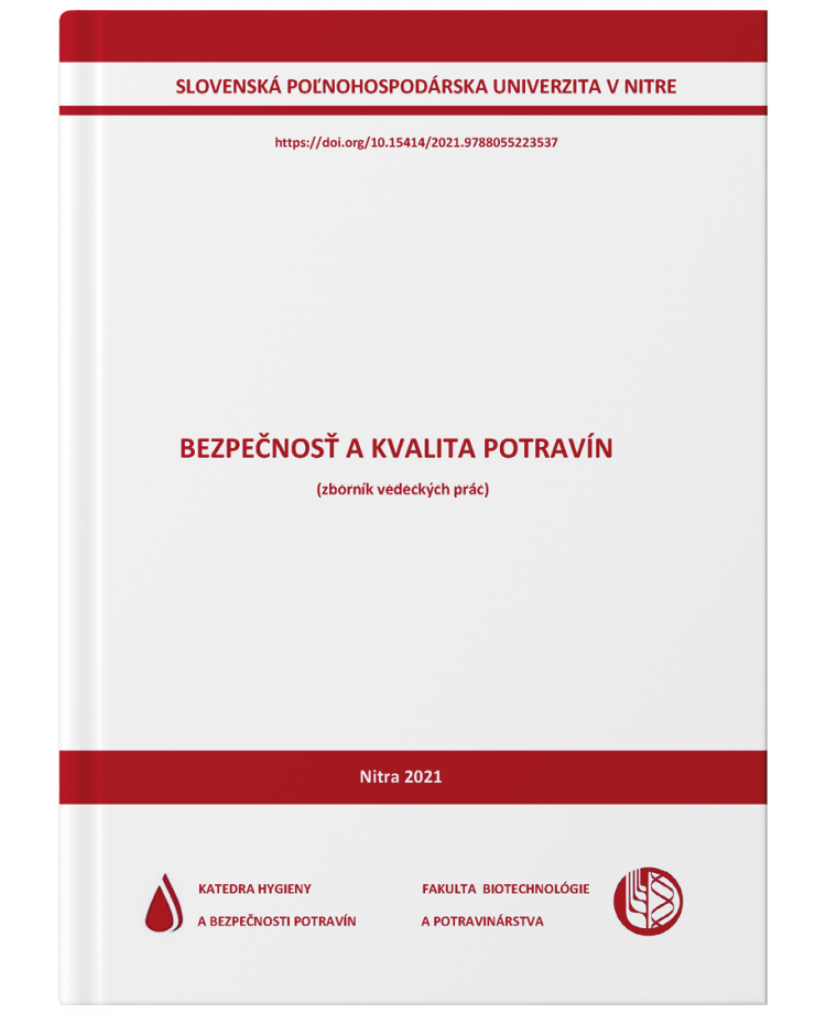 Bezpečnosť a kvalita potravín - zborník vedeckých prác