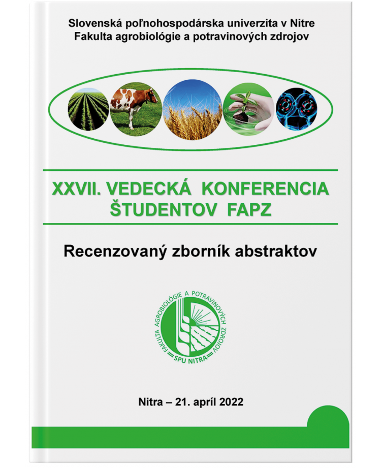 XXVII. Vedecká konferencia študentov FAPZ - recenzovaný zborník abstraktov