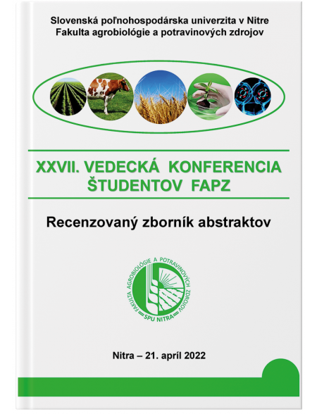 XXVII. Vedecká konferencia študentov FAPZ - recenzovaný zborník abstraktov