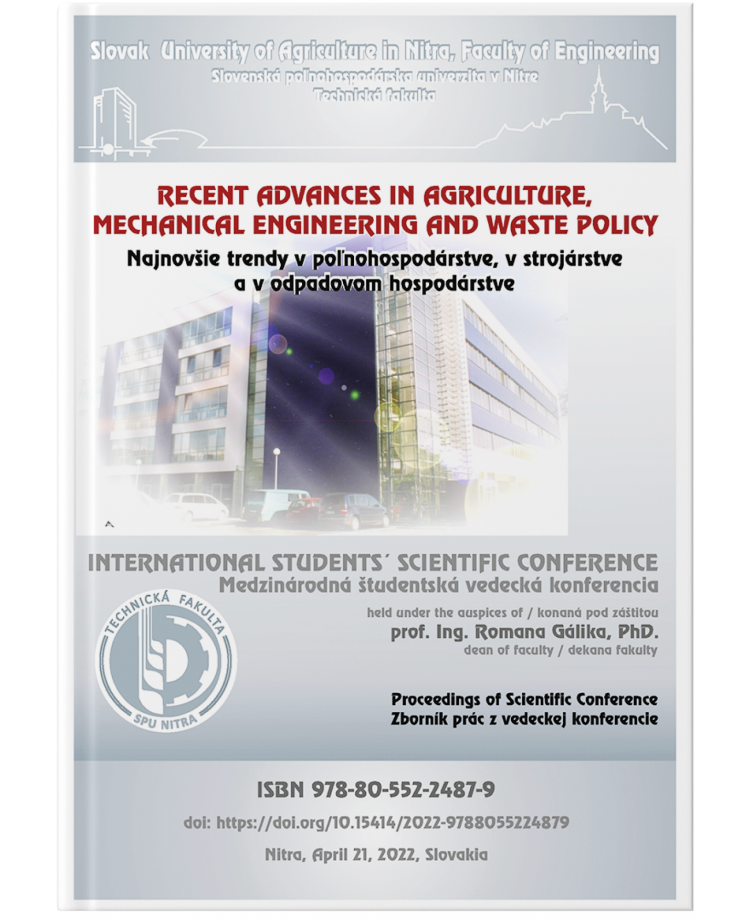 Recent Advances In Agriculture, Mechanical Engineering And Waste Policy - Proceedings of Scientific Conference 2022